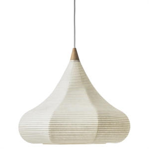 Lampadario Motarasu Shizuku Bianco/ Quercia