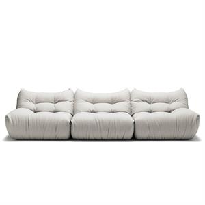 Divano Decotique MONO 3 Posti Bianco Vapore