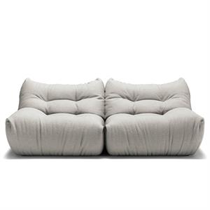 Divano Decotique MONO per 2 persone, bianco vapore