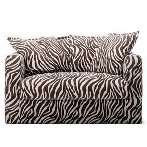 Poltrona a due posti Decotique Le Grand Air Zebra/ Marrone/ Bianco