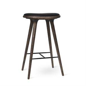 Sgabello da Bar Mater High Stool in Rovere Tinto Scuro 74 cm