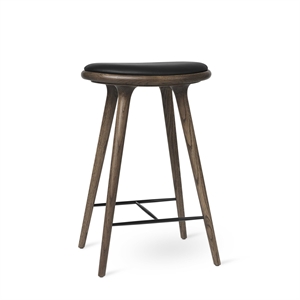 Sgabello da Bar Mater High Stool in Rovere Tinto Scuro 69 cm