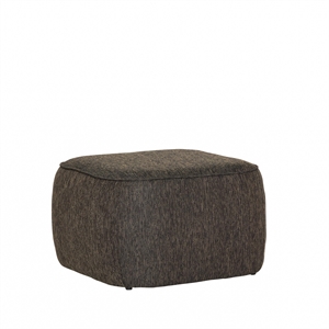 Hübsch Cube Pouf Marrone Scuro