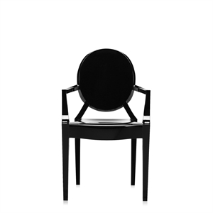 Sedia da Pranzo Kartell Louis Ghost Nero