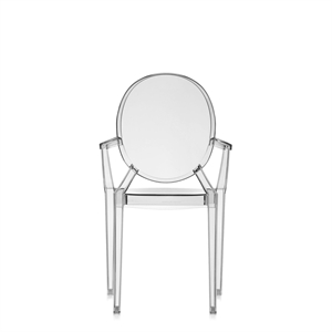 Sedia da Pranzo Kartell Louis Ghost Grigio