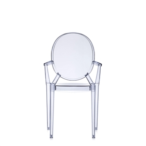 Sedia da Pranzo Kartell Louis Ghost Blu