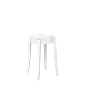 Kartell Charles Ghost Sgabello H45 Bianco Brillante