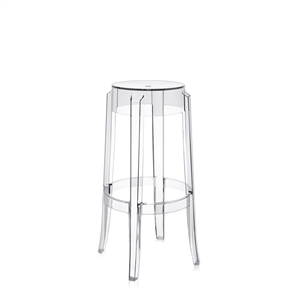 Sgabello Bar Kartell Charles Ghost H75 Cristallo