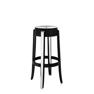 Sgabello Bar Kartell Charles Ghost H75 Nero