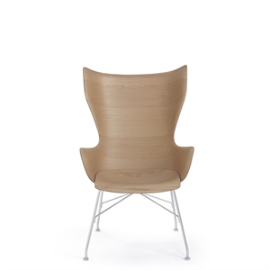 Poltrona Kartell K/Wood Cromo/ Frassino Chiaro