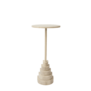 Tavolino AYTM SOLUM H67 Sabbia chiara/Travertino