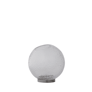 Vaso AYTM GLOBE BUBBLES Ø21 Trasparente/ Argento