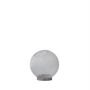 Vaso AYTM GLOBE BUBBLES Ø17 Trasparente/ Argento