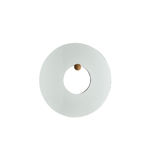 Specchio AYTM CASTELLUM Ø80 Rovere Trasparente/ Oliato