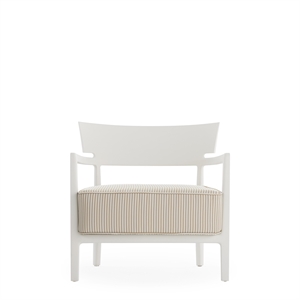 Poltrona da Esterno Kartell CARA MAT, Bianco/ Beige