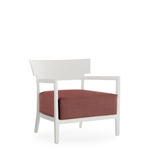 Poltrona da Esterno Kartell CARA MAT, Bianco/ Borgogna
