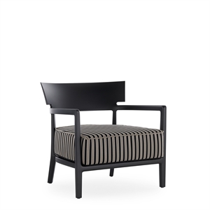 Poltrona da Esterno Kartell CARA MAT Nero/ Grigio Colombo Nero