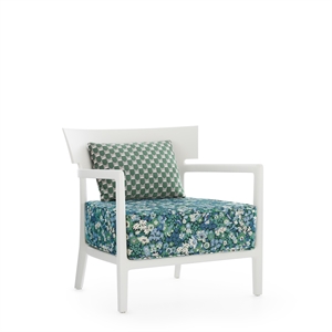 Poltrona da Esterno Kartell CARA MAT Liberty Artemis Bianco/Salvia