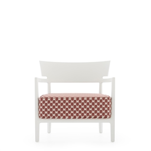 Poltrona da Esterno Kartell CARA MAT Liberty Obi Check, Bianco/ruggine