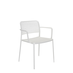 Kartell AUDREY Sedia da giardino con braccioli Bianco