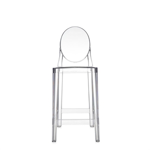 Sgabello Bar Kartell One More H65 Cristallo