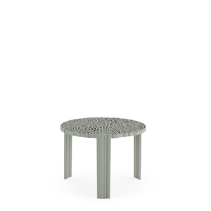 Tavolino laterale Kartell T-TABLE, medio , Verde/peltro