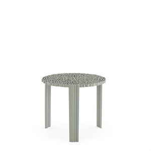 Tavolino laterale Kartell T-TABLE, Grande , Verde/peltro