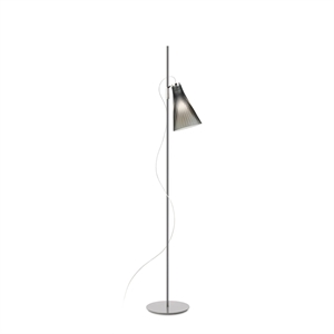 Lampada da Terra Kartell K-LUX Grigio fumé/Grigio