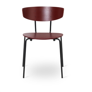 Sedia da Pranzo Ferm Living Herman Nero/ Rosso Marrone