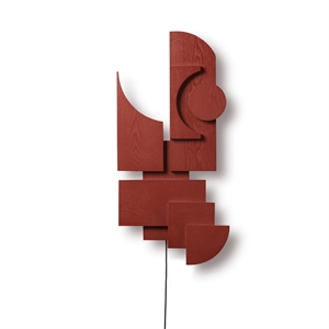 Si prega di attendere di essere seduti Totem Deco Applique basca rossa