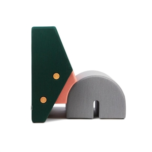 Si Prega di Attendere Per Essere Seduti. Poltrona Keystone Verde/ Rosa/ Grigio
