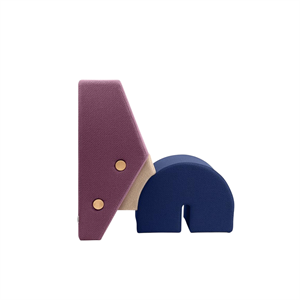 Si Prega di Attendere di Essere Seduti. Poltrona Keystone Viola/ Bianco Sporco/ Blu Navy