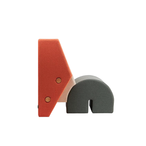 Si Prega di Attendere di Essere Seduti. Poltrona Keystone Pesca/ Bianco Sporco/ Grigio