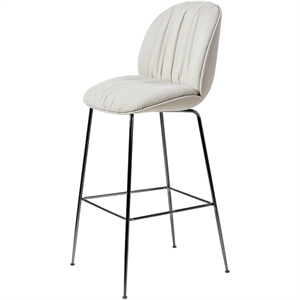 Gubi Beetle Soft Bar Stool H77 Cromo Nero/Reales 001