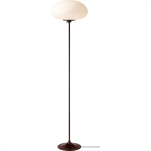 Lampada da terra Gubi Stemlite H150 Rosso Nero /Opale