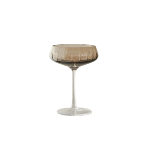 Set di 4 bicchieri da champagne Louise Roe Champagne Coupe Smoke