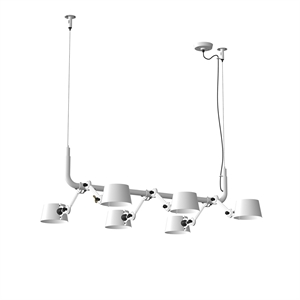 Lampadario Tonone Bolt, Confezione da 6, Bianco Puro