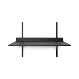 Ferm Living Sector Scrivania Frassino Nero/Nero Ottone