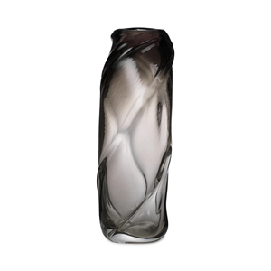 Ferm Living Water Swirl Vaso Alto Grigio Fumo