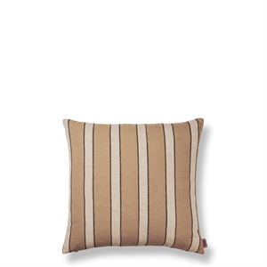 Ferm Living Cuscino in Cotone Marrone A Righe