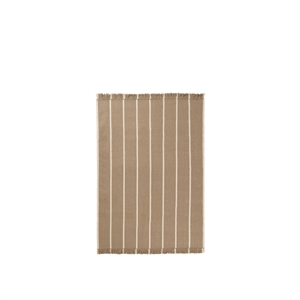 Tappeto Ferm Living Calm Kilim 140x200 Cm, Sabbia Scura/bianco Sporco