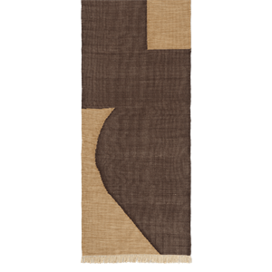 Ferm Living Tappeto Forene 80x200 Marrone/Cioccolato