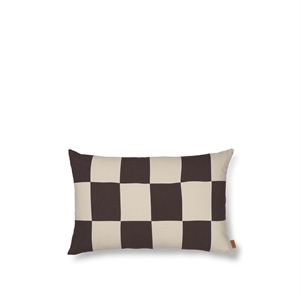 Ferm Living Fold Cuscino Patchwork Caffè