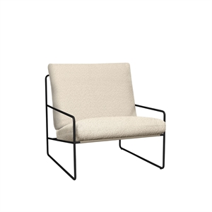 Divano 1 Posto Desert Ferm Living Bouclé/ Nero/ Bianco Sporco