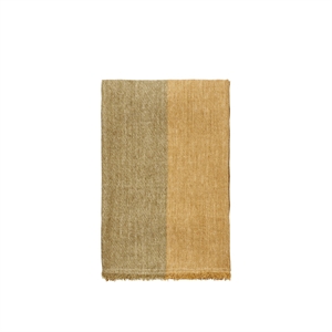 Tappeto in Lino Pila Ferm Living 120x170 Cachi/ Oro Invecchiato