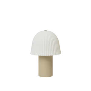 Lampada portatile Ferm Living Frill Cashmere/ Bianco