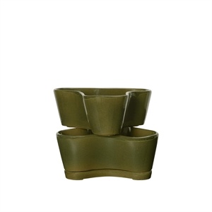 Ferm Living Gemi Planter Set di 2 Verde Muschio