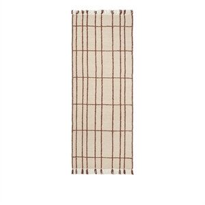 Tappeto Ferm Living Sen 80x200 Pergamena/Castagna