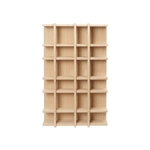 Ferm Living Tilem Shelf 4x6 impiallacciato rovere naturale