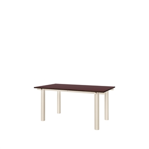 Tavolo da pranzo Ferm Living Atura 160x90 Cashmere chiaro/ Borgogna